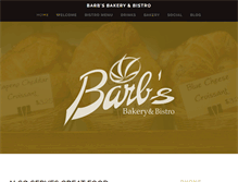 Tablet Screenshot of barbsbakeryandbistro.ca